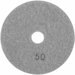 100MM DIAMOND WET POLISHING PAD 50 GRIT GREY
