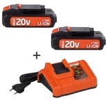Dual Power - Double 20V Battery and Charger - Combo