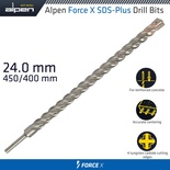 FORCE X 24.0 x 450/400  SDS-PLUS DRILL BIT X4 CUTTING EDGES