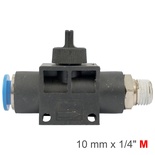 PU HOSE FITTING VALVE 10MM X 1/4'M