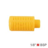 PLASTIC BREATHER SILENCER 1/8' M ORANGE
