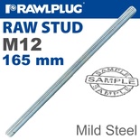 MILD STEEL STUD M12-165MM