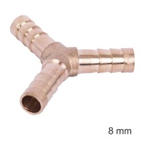 Y TYPE HOSE CONNECTOR 8MM BULK