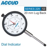 DIAL INDICATOR FLAT BACK 20MM