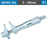 INSIDE MICROMETER 5-30MM WITH SETTING RING  0.007MM ACC.0.01MM GRAD.