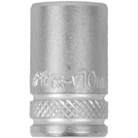 SOCKET 10MM 1/4' DRIVE CRV 12 POINT
