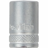 SOCKET 11MM 1/4' DRIVE CRV 12POINT